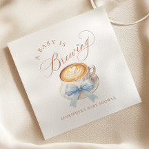 Mouchoirs pour Baby Shower "Un Bébé Garçon Est En