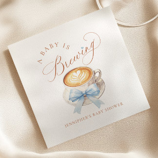 Serviette En Papier Mouchoirs pour Baby Shower "Un Bébé Garçon Est En