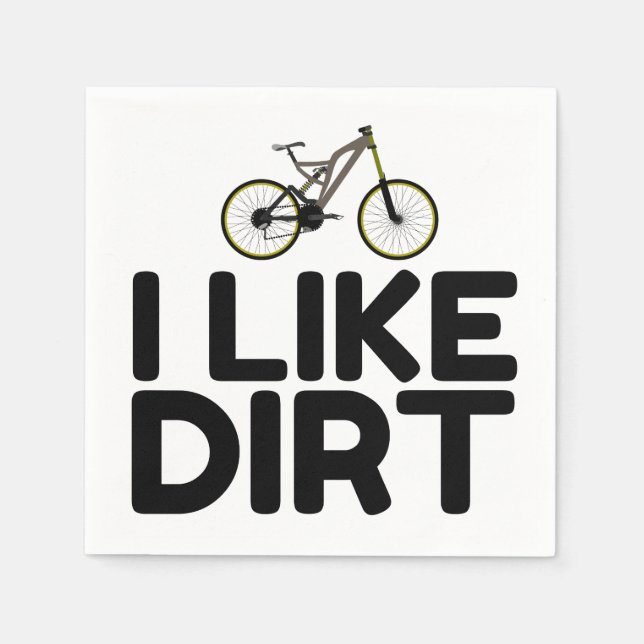 SERVIETTE EN PAPIER MOUNTAIN BIKE DIRT (Devant)