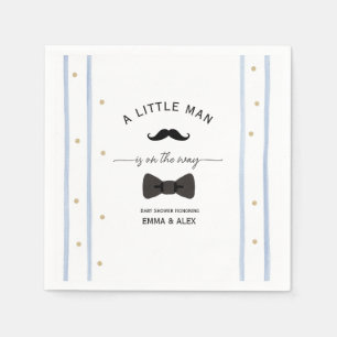 Serviette En Papier Moustache  Un petit homme est en route