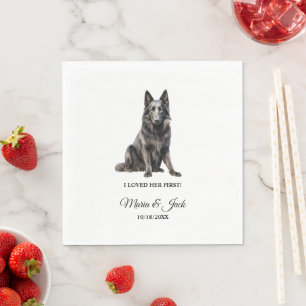 Serviette En Papier Mouton belge Cocktail de mariage 