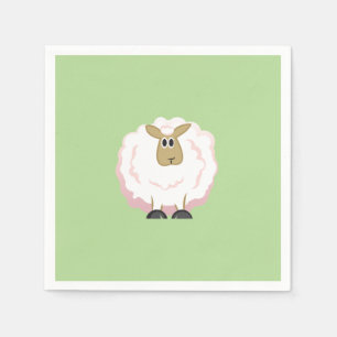 Serviette En Papier Mouton blanc souple