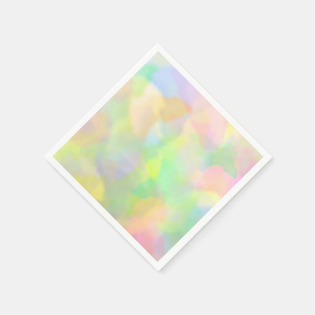 Serviette En Papier Multi Pastels (Coin)