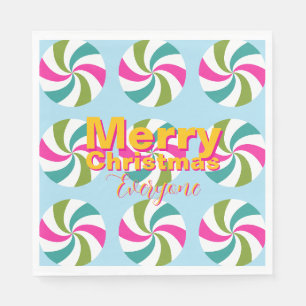 Serviette En Papier Multicolores de Noël Pepperment