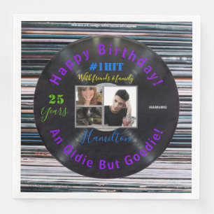 Serviette En Papier Musique Album thème Anniversaire Papier Napkins HA