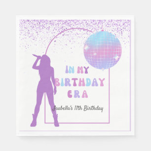Serviette En Papier Musique Dans Mon Anniversaire Ère Violet Anniversa