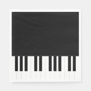 SERVIETTE EN PAPIER MUSIQUE DE PIANO