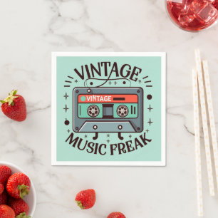 Serviette En Papier Musique vintage Freak