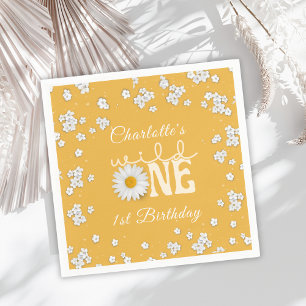 Serviette en papier Mustard Daisy Wild One 1er ann