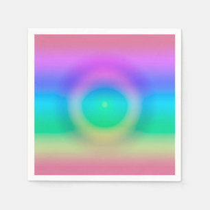 Serviette En Papier Mystic Rainbow Eye Ombre