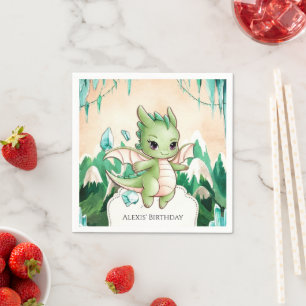 Serviette En Papier Mythique Enfants Dragon Anniversaire