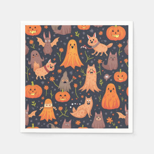 Serviette En Papier Napkin de fête d'Halloween