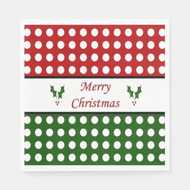 Serviette En Papier Napkin de Noël (Devant)