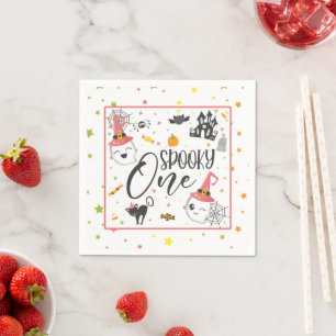 Serviette En Papier Napkin éffrayant - Blanc fille