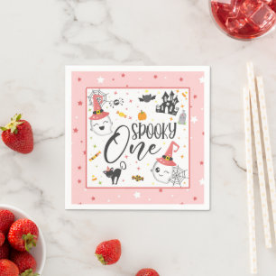 Serviette En Papier Napkin éffrayant - rose
