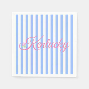 Serviette En Papier Napkin en bande bleue du Kentucky