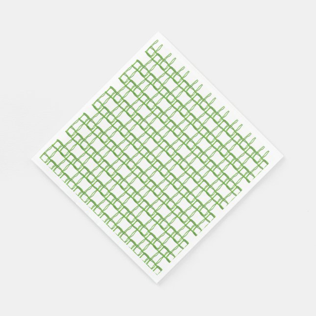 Serviette En Papier Napkin - Fibres vertes tissées (Coin)