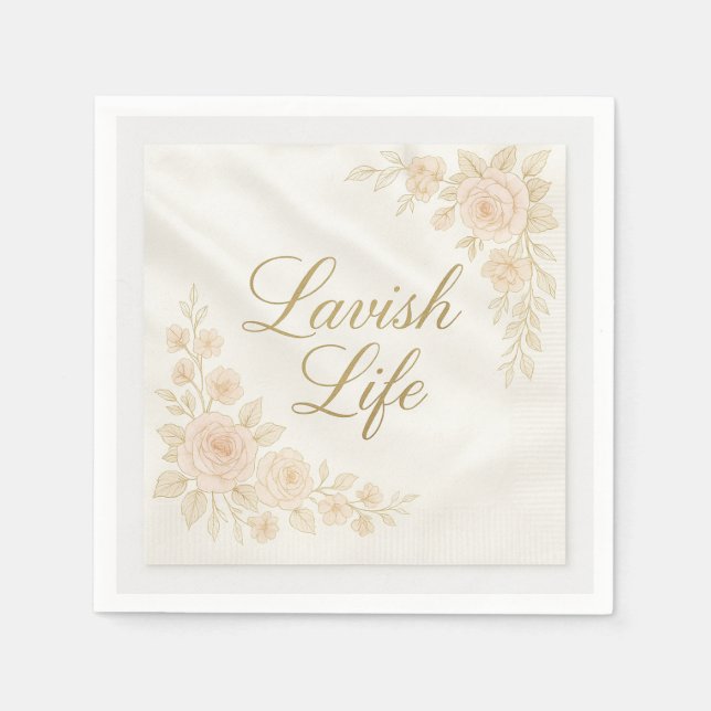 Serviette En Papier Napkin Lavish Soft (Devant)