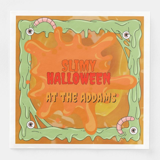 Serviette En Papier Napkin pour Halloween mince (Devant)