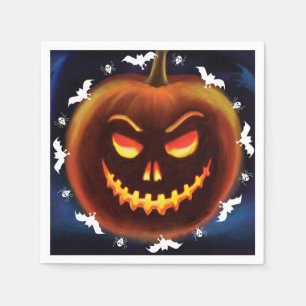 Serviette En Papier Napkin pour la fête d'Halloween Monsters