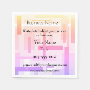 Serviette En Papier Napkin - Promo professionnel - Géométrique - HAMby