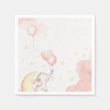 Napkin rose éléphant