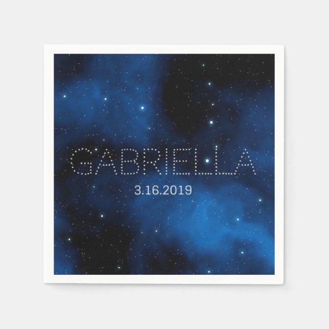 Serviette En Papier Napkins bat mitzvah (Devant)