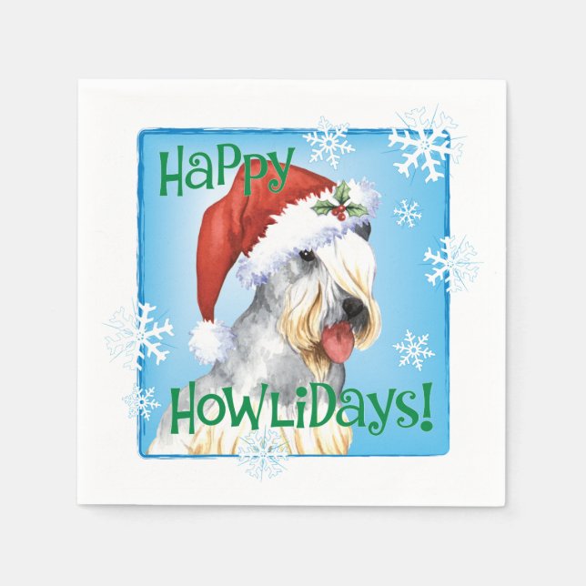 Serviette En Papier Napkins Cesky Terrier (Devant)