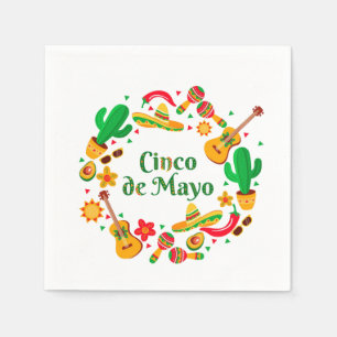 Serviette En Papier Napkins Cinco De Mayo
