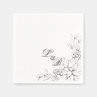 Serviette En Papier Napkins Dahlia Party