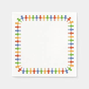Serviette En Papier Napkins de groupe communautaire