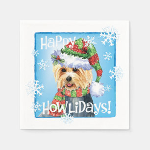 Serviette En Papier Napkins de Noël australien Terrier
