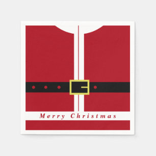 Serviette En Papier Napkins de Noël Funny Santa Claus Design