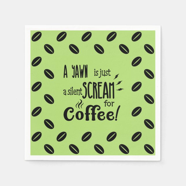 SERVIETTE EN PAPIER NAPKINS DE SCREAM SILENCIEUX (Devant)