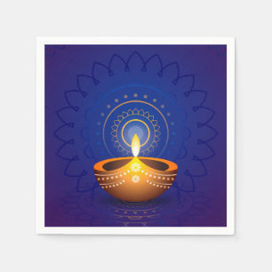 Serviette En Papier Napkins Diwali Diya