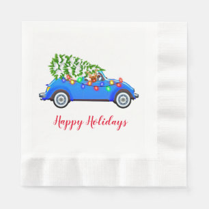Serviette En Papier Napkins en papier de vacances