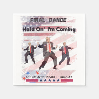 Serviette En Papier Napkins en papier Trump