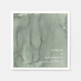 Serviette En Papier Napkins for a Modern Wedding.