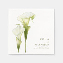 Napkins for a Modern Wedding. 