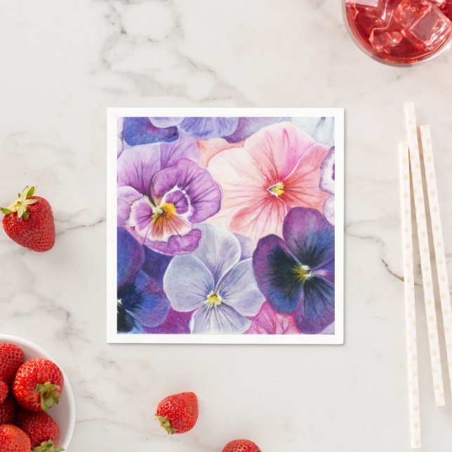 Serviette En Papier Napkins for Easter or spring! (En situation)