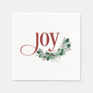 Serviette En Papier Napkins Holiday Joy