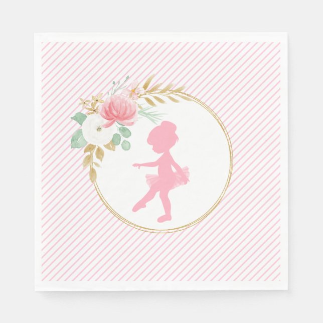 Serviette En Papier Napkins Little Ballerina (Devant)