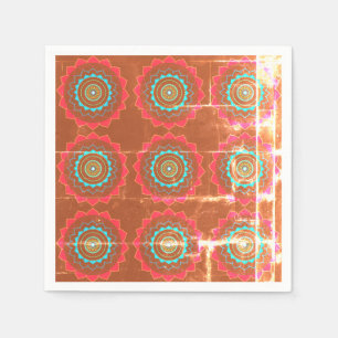 Serviette En Papier Napkins Mandala Art Paper