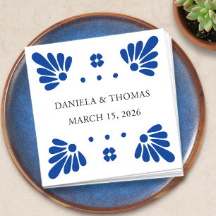 Serviette En Papier Napkins Mariage mexicain Talavera