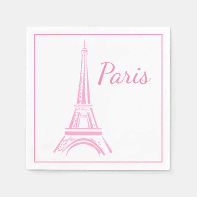 Serviette En Papier Napkins Papier Paris (Devant)