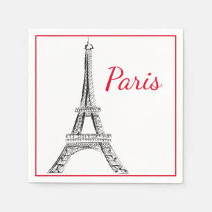 Serviette En Papier Napkins Papier Paris