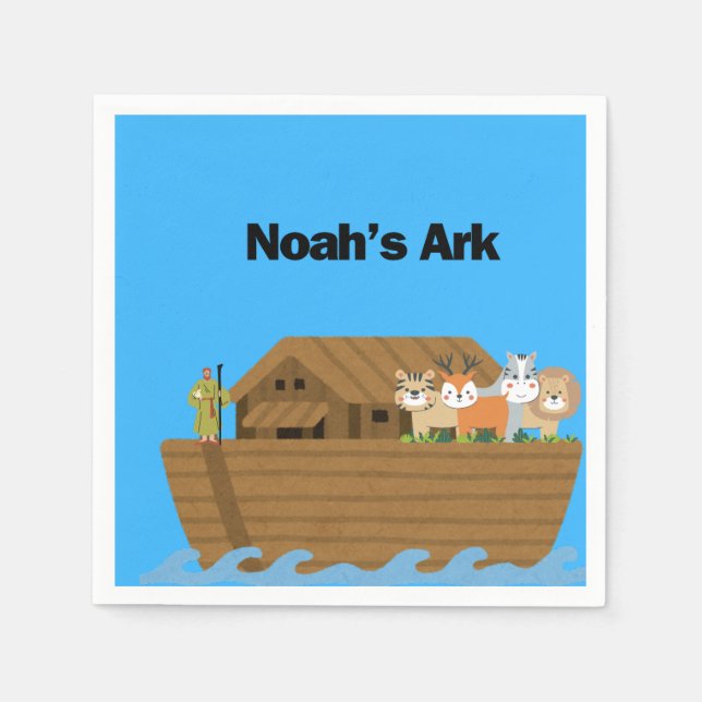 Serviette En Papier Napkins Party de Noah enfants (Devant)