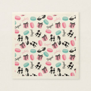 Serviette En Papier Naples à thème