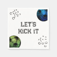 Naples Blue and Green Soccer Party