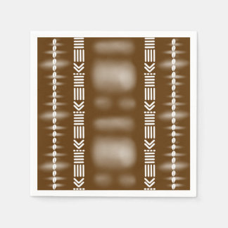 Serviette En Papier Naples Brown en papier concepteur africain